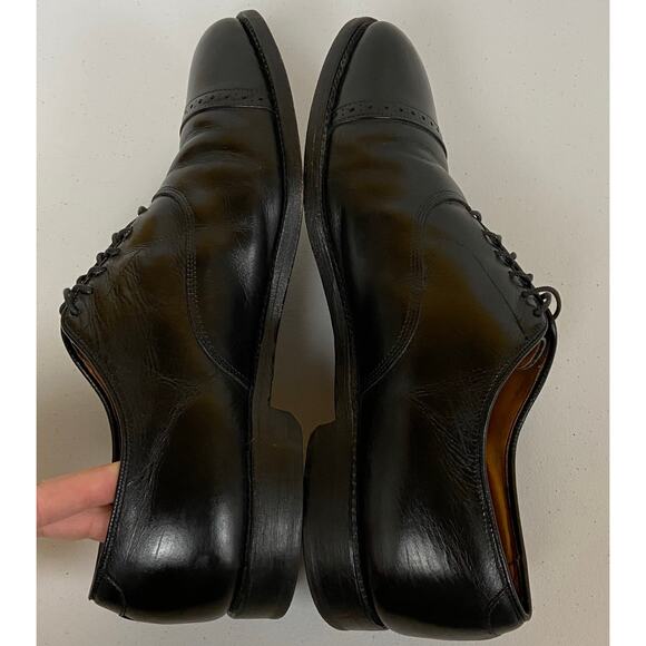 Allen Edmonds Byron 2004 Black Balmoral Quarter-Brogue Cap Toe Oxford 11.5D main image 9